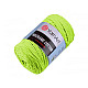 Fir de tricotat / croșetat Macrame Cotton, 250 g - verde neon